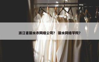 浙江省丽水市网络公司？ 丽水网络学院？