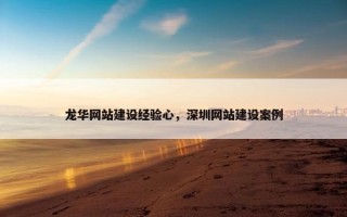 龙华网站建设经验心，深圳网站建设案例
