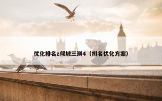 优化排名z候坡三测4（排名优化方案）