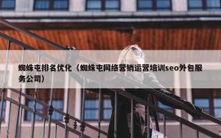 蜘蛛屯排名优化（蜘蛛屯网络营销运营培训seo外包服务公司）