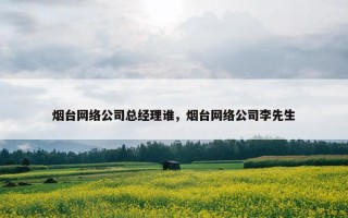 烟台网络公司总经理谁，烟台网络公司李先生
