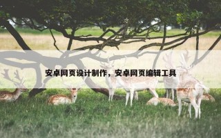 安卓网页设计制作，安卓网页编辑工具