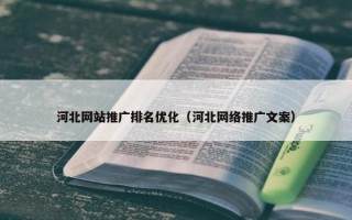 河北网站推广排名优化（河北网络推广文案）