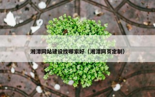 湘潭网站建设找哪家好（湘潭网页定制）