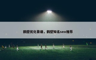 鹤壁优化靠谱，鹤壁知名seo推荐