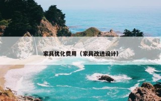 家具优化费用（家具改进设计）