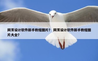 网页设计软件新手教程图片？ 网页设计软件新手教程图片大全？