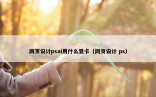 网页设计psai用什么显卡（网页设计 ps）