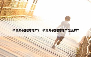 辛集外贸网站推广？ 辛集外贸网站推广怎么样？