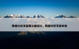 数据分析页面展示图设计，数据分析页面布局