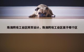 珠澳跨境工业区网页设计，珠澳跨境工业区属于哪个区