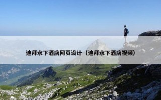迪拜水下酒店网页设计（迪拜水下酒店视频）