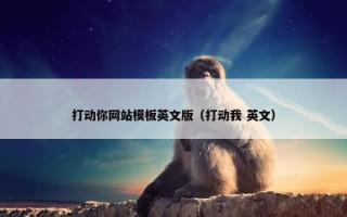 打动你网站模板英文版（打动我 英文）