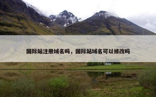 国际站注册域名吗，国际站域名可以修改吗