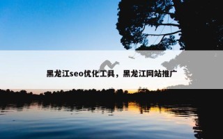 黑龙江seo优化工具，黑龙江网站推广
