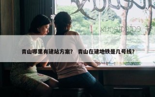 青山哪里有建站方案？ 青山在建地铁是几号线？