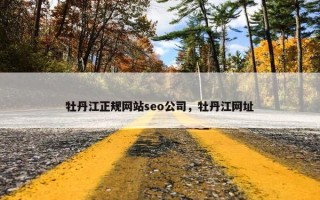 牡丹江正规网站seo公司，牡丹江网址