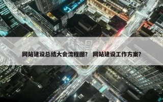 网站建设总结大会流程图？ 网站建设工作方案？