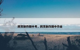 网页制作期中考，网页制作期中作业