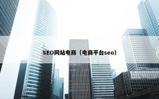 SEO网站电商（电商平台seo）