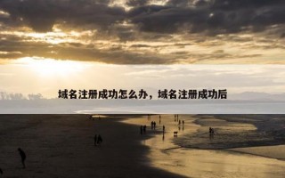 域名注册成功怎么办，域名注册成功后