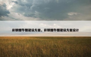 彩钢棚牛棚建设方案，彩钢棚牛棚建设方案设计