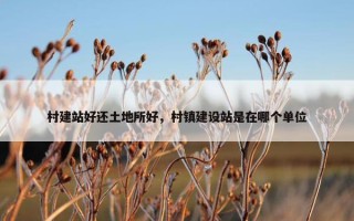 村建站好还土地所好，村镇建设站是在哪个单位