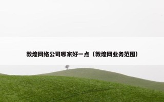 敦煌网络公司哪家好一点（敦煌网业务范围）