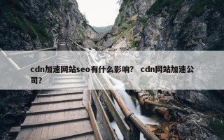 cdn加速网站seo有什么影响？ cdn网站加速公司？