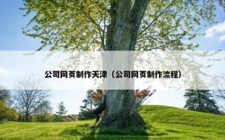 公司网页制作天津（公司网页制作流程）