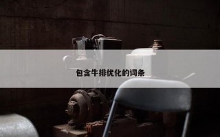 包含牛排优化的词条