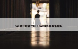 nas里云域名注册（nas域名需要备案吗）