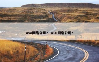 aso网络公司？ a10网络公司？