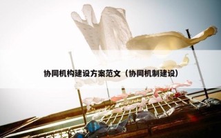 协同机构建设方案范文（协同机制建设）