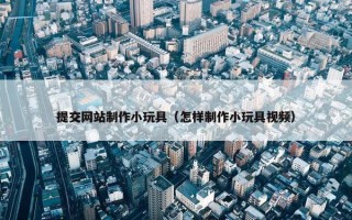 提交网站制作小玩具（怎样制作小玩具视频）