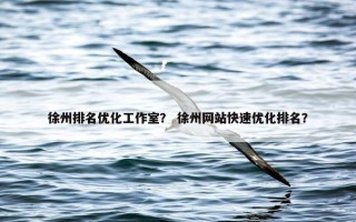 徐州排名优化工作室？ 徐州网站快速优化排名？