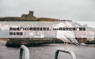 网站推广SEO教程排名优化，seo网站优化推广整站排名教程