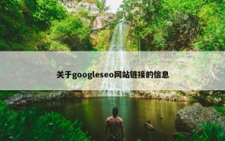 关于googleseo网站链接的信息