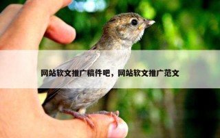 网站软文推广稿件吧，网站软文推广范文