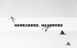 域名哪里注册更便宜，域名注册哪家便宜