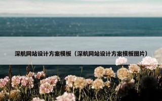 深航网站设计方案模板（深航网站设计方案模板图片）