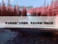 专注网站推广公司服务，专业公司推广网站价格