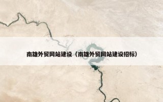 南雄外贸网站建设（南雄外贸网站建设招标）