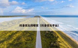 抖音优化找哪家（抖音优化平台）