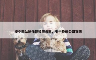 安宁网站制作建设服务商，安宁股份公司官网