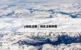 z域名注册，域名注册教程