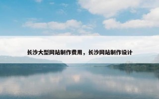 长沙大型网站制作费用，长沙网站制作设计