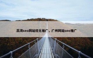 荔湾seo网站优化推广，广州网站seo推广