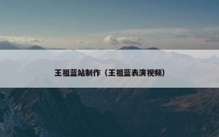 王祖蓝站制作（王祖蓝表演视频）