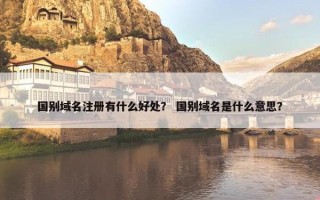 国别域名注册有什么好处？ 国别域名是什么意思？